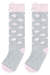 Meia Infantil 3/4 Kukie Cinza Gatinha