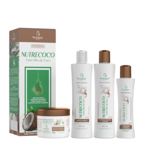kit Capilar Nutrecoco fios fortes Bio instinto Coco vitaminas e minerais
