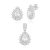 Conjunto de Prata Gota Cravejada Luxo na internet