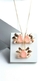 Conjunto Borboleta Morganita Fusion - Semijoia de Ouro 18K
