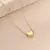 Gargantilha Coração Liso Delicado - Semijoia em Ouro 18K