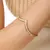 Bracelete em V com Micro Zircônias - Semijoia Ouro 18K - comprar online