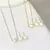Conjunto de Pérolas - Semijoia em Ouro 18K