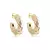 Argola Amassada Semijoia em Ouro 18K - comprar online