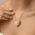Colar Relicário Longo Regulável Coração cravejado com Micro Zircônias - Semijoia em Ouro 18K - loja online