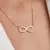 Colar Símbolo Infinito Minimalista - Semijoia em Ouro 18k