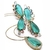 Conjunto gostas cristais turmalina verde com zircônia colorida - Semijoia em Ouro 18K - comprar online