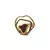 Anel Design Orgânico com Coração no Centro - Semijoia em Ouro 18K - comprar online