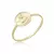 Anel Medalha Meu Anjinho - Semijoia Ouro 18K