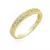 Anel Fileira de Micro Zircônia - Semijoia em Ouro 18K