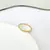 Anel Aparador Liso com Detalhe em Micro Zircônias - Semijoia em Ouro 18K
