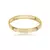 Bracelete Liso com Detalhes em Micro Zircônias - Semijoia em Ouro 18K na internet