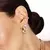 Piercing Fake Cravejado com Quatro Fileiras de Micro Zircônias - Semijoia em Ouro 18K
