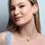Conjunto pérola com zircônias e cristais blue ligth - Semijoia em Ouro 18K