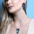 Conjunto turmalina e safira com zircônias - Semijoia em Ouro 18K - comprar online