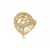Anel Entrelaçado Vazado com Detalhes de Micro Zircônias - Semijoia em Ouro 18K - comprar online