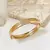 Bracelete Liso com Detalhes em Micro Zircônias - Semijoia em Ouro 18K