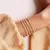 Pulseira Riviera escrito gratidão - Em ouro 18k