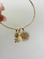 Bracelete Fio Personalizável + Pingente - Semijoia em Ouro 18k