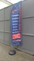 Wind Banner FRETE GRÁTIS Dupla Face Personalizado Hastes Alumínio Base PEAD TAMANHO B 3,35 mts de altura - Wind Banner FRETE GRÁTIS | Wind Banner Personalizado | À partir de R$ 260,00