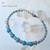 Pulseras de Gemas, Tejido Macramé y Acero - comprar online