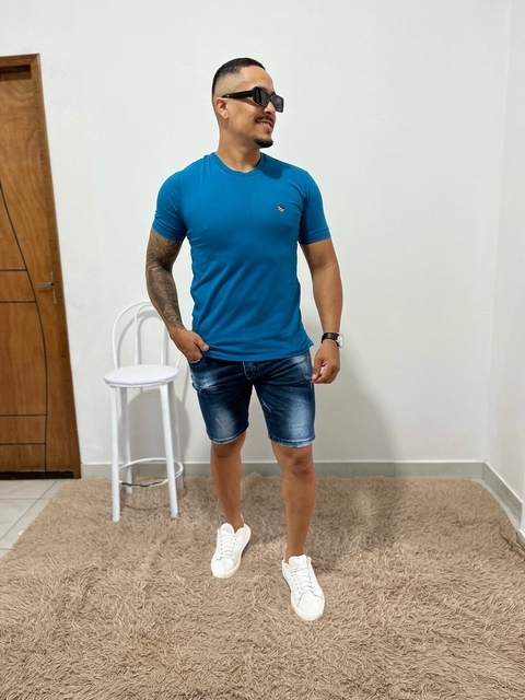 Tshirt Cotton Redonda AZUL COBALTO
