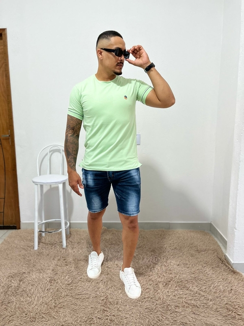 Tshirt Cotton Redonda VERDE CLARO