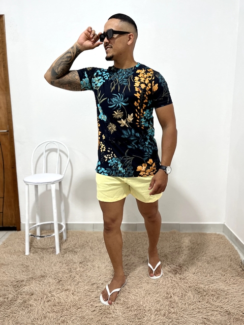 T-SHIRT DIGITAL BEGÔNIA AZUL