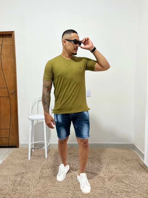 Tshirt Cotton Redonda VERDE FOLHA