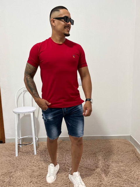 Tshirt Cotton Redonda VERMELHO