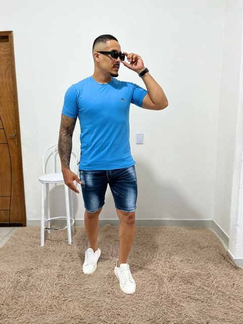 Tshirt Cotton Redonda ANGELINA BLUE