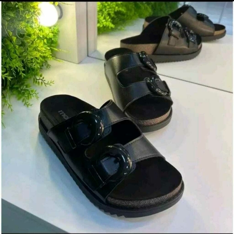 SANDALIA MOLECA PAPETE PRETO