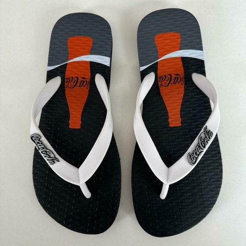 Sandália Masculina Coca Cola Preto/Branco 4350