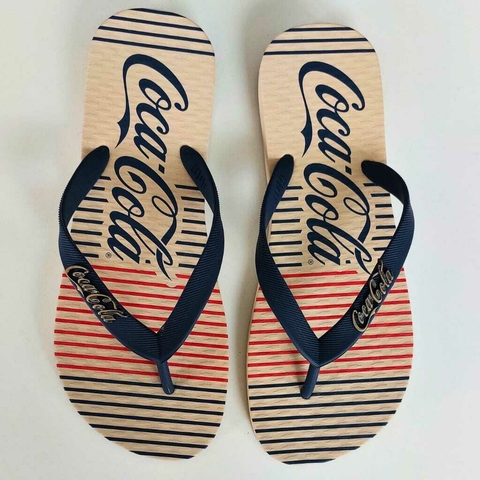 SANDALIA COCA COLA CLASSIC LINES 2 OFF WHITE/MARINHO 3