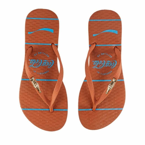 SANDALIA COCA COLA FEMININA FLAM TELHA E TELHA