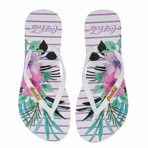 SANDALIA COCA COLA FEMININA FLICK BRANCO E BRANCO