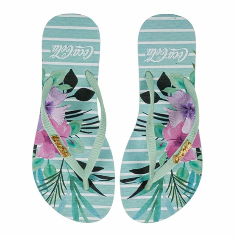 SANDALIA COCA COLA FEMININA FLICK VERDE CLARO E VERDE CLARO