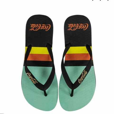 SANDALIA COCA COLA VINCE PRETO E PRETO