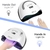 Lâmpada de unhas LED lâmpada UV para unhas 66LED Lâmpada de secagem de unhas - loja online