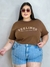 Tshirt Marron FEELINGS - comprar online