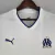 Camisa Olympique de Marseille Home 22/23 s/n° Torcedor Masculina - Branco+Preto - Market black