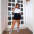 Short Saia Preto Cargo