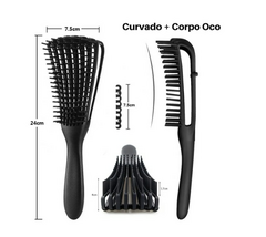 Pente De Cabelo Escova Polvo Massagem Cores ALEATORIAS