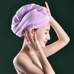 Toalha mágica grossa para cabelo seco touca de banho rápida - comprar online
