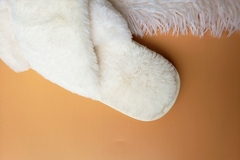 BEVERGREEN Winter Women House Chinelos Faux Fur Faux Flat Shoes Women Slip on Ho - loja online