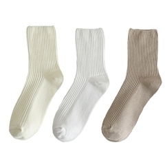 Lote de 3 pares de Meias Femininas de algodão retrô - comprar online