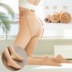 Meia-calça Feminina de Lã Legging Falsa Translúcida - comprar online