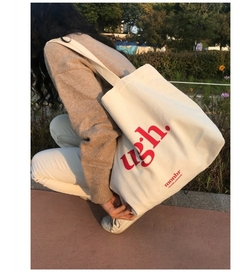 Bolsas de ombro casuais de grande capacidade Shopper Canvas Letter Fashion Haraj