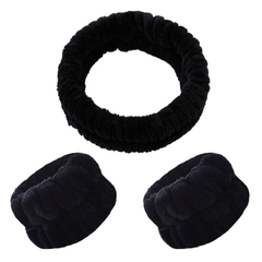 Pulseira para lavar o rosto Faixa de cabelo elástica absorvente para lavar o ro - loja online