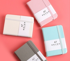 A6 A7 Mini Notebook Bolso Portátil Bloco de Notas Memo Diário Planejador Agend - comprar online